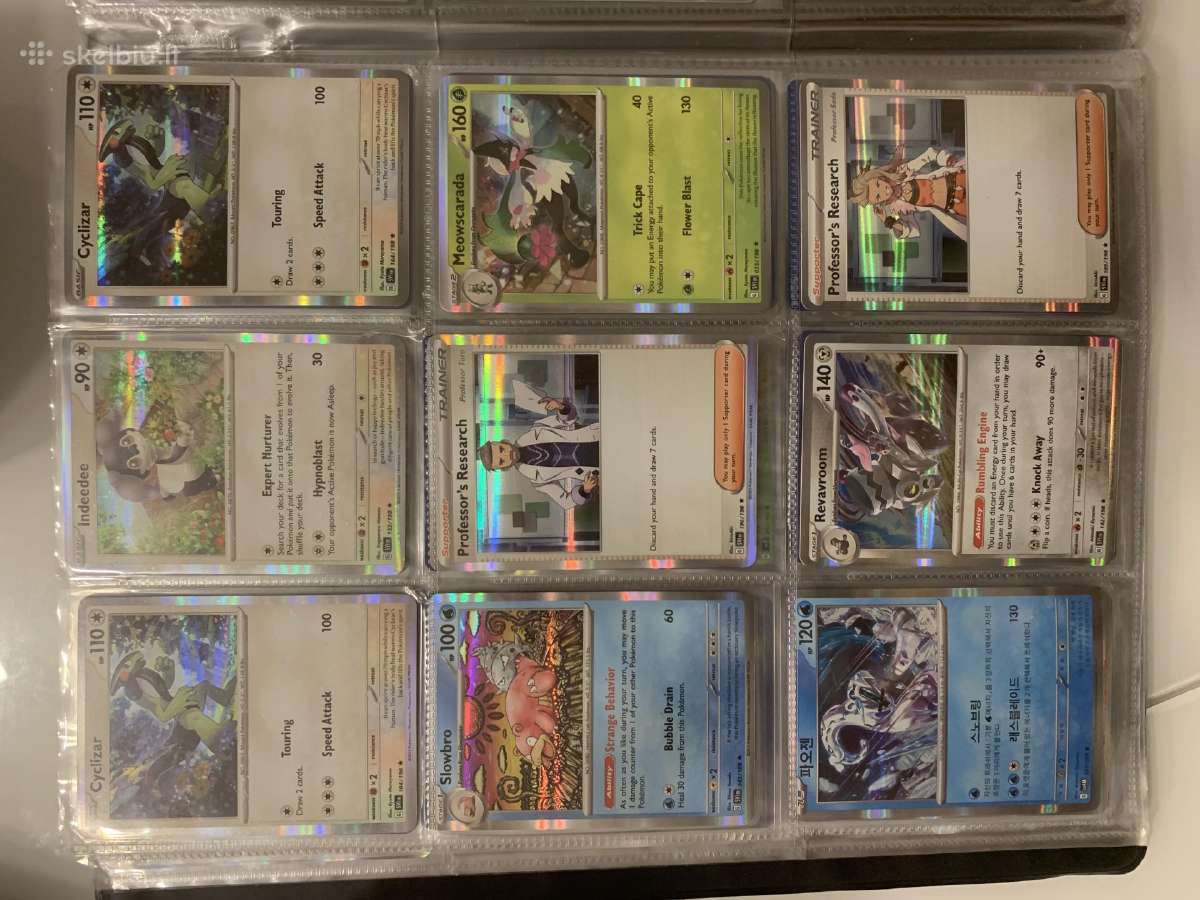 Pokemon Binder Albumas + kortelės - nuotraukos Nr. 8