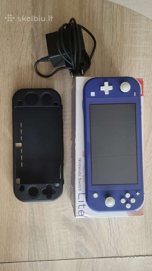 Nintendo Switch Lite mėlynas + dėžė + pakrovėjas - nuotraukos Nr. 3