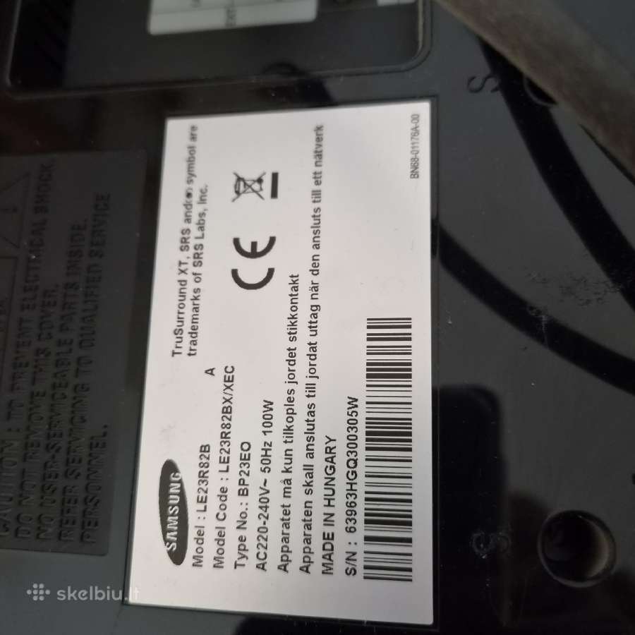 Dovanoju TV Samsung Le23r82b - nuotraukos Nr. 2