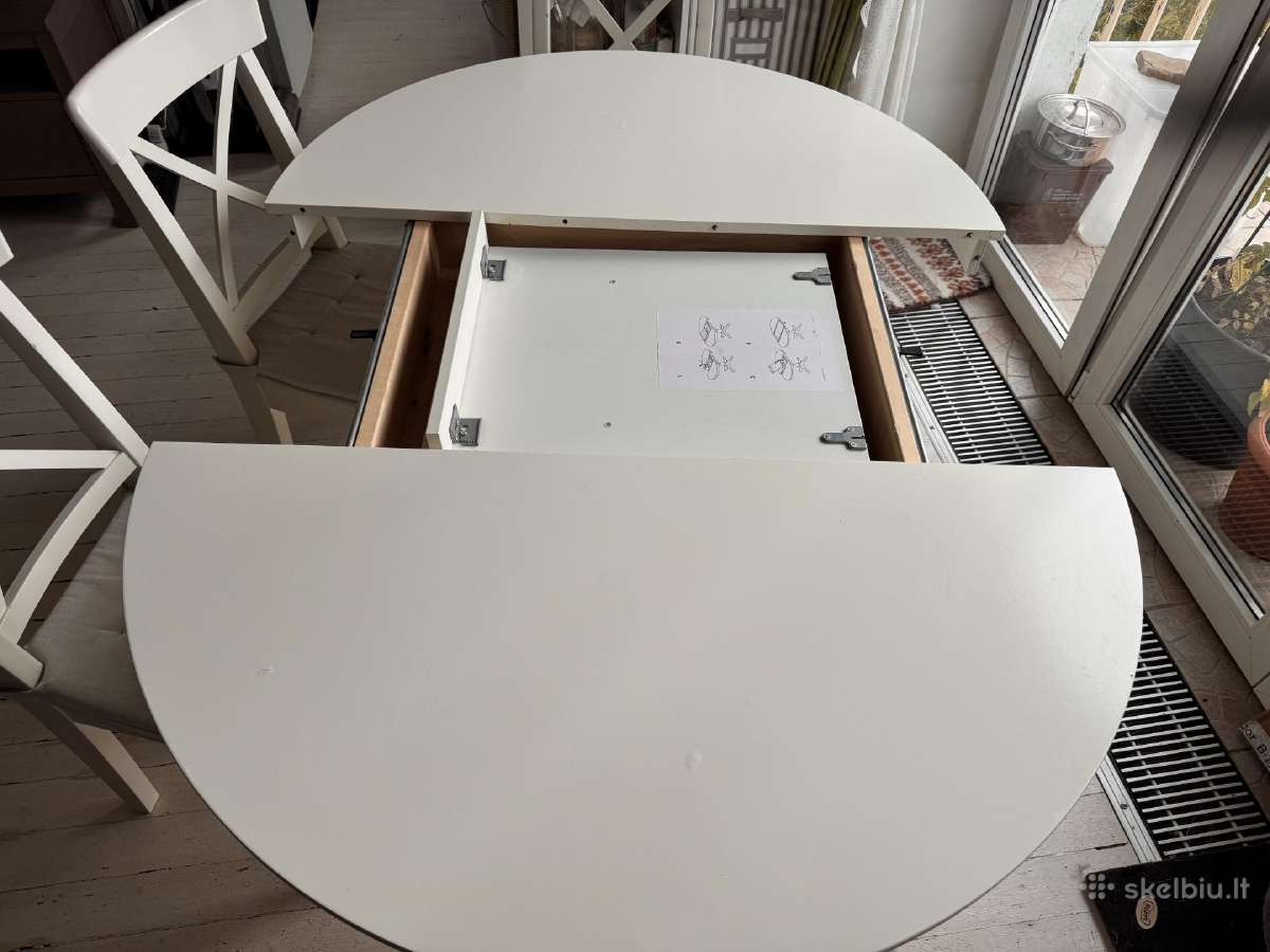 Ikea Rosentorp valg.stalas ir 4 kėdės - nuotraukos Nr. 2
