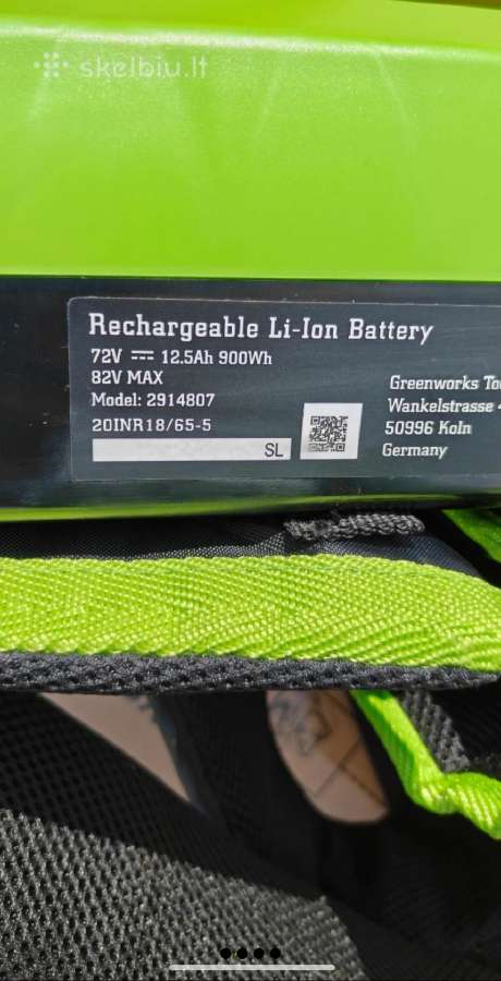 Cramer ,powerworks ,Greenworks 82v baterijos - nuotraukos Nr. 11