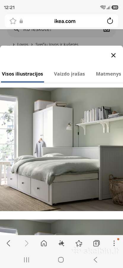 Ikea Hemnes lova - nuotraukos Nr. 2