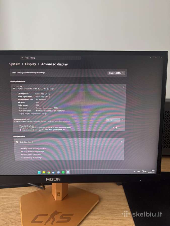 Aoc Agon Pro Cs24a 600hz - nuotraukos Nr. 2