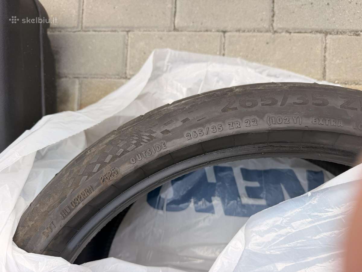 3 vnt. 265/35 R22 Continental Sportcontact 7 - nuotraukos Nr. 4