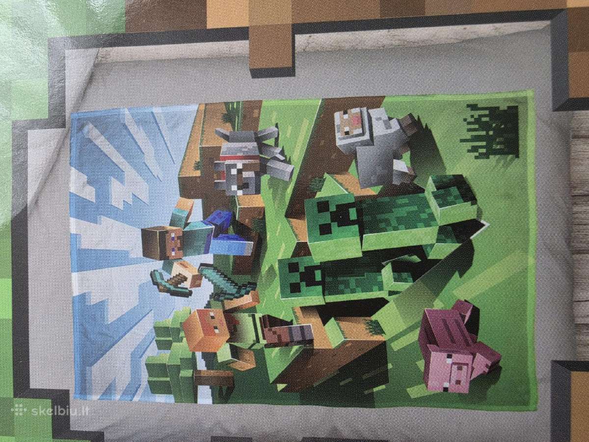 Naujas Mojang Minecraft flisinis pledas 130x170 - nuotraukos Nr. 8