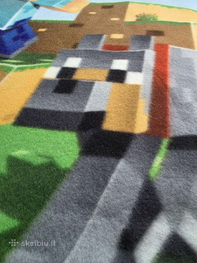 Naujas Mojang Minecraft flisinis pledas 130x170 - nuotraukos Nr. 16