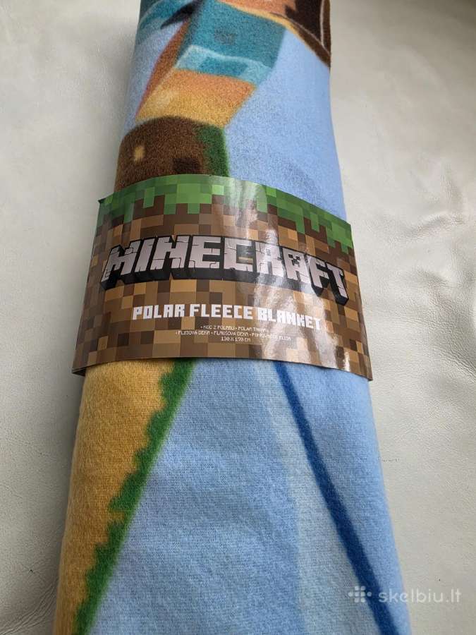 Naujas Mojang Minecraft flisinis pledas 130x170 - nuotraukos Nr. 19