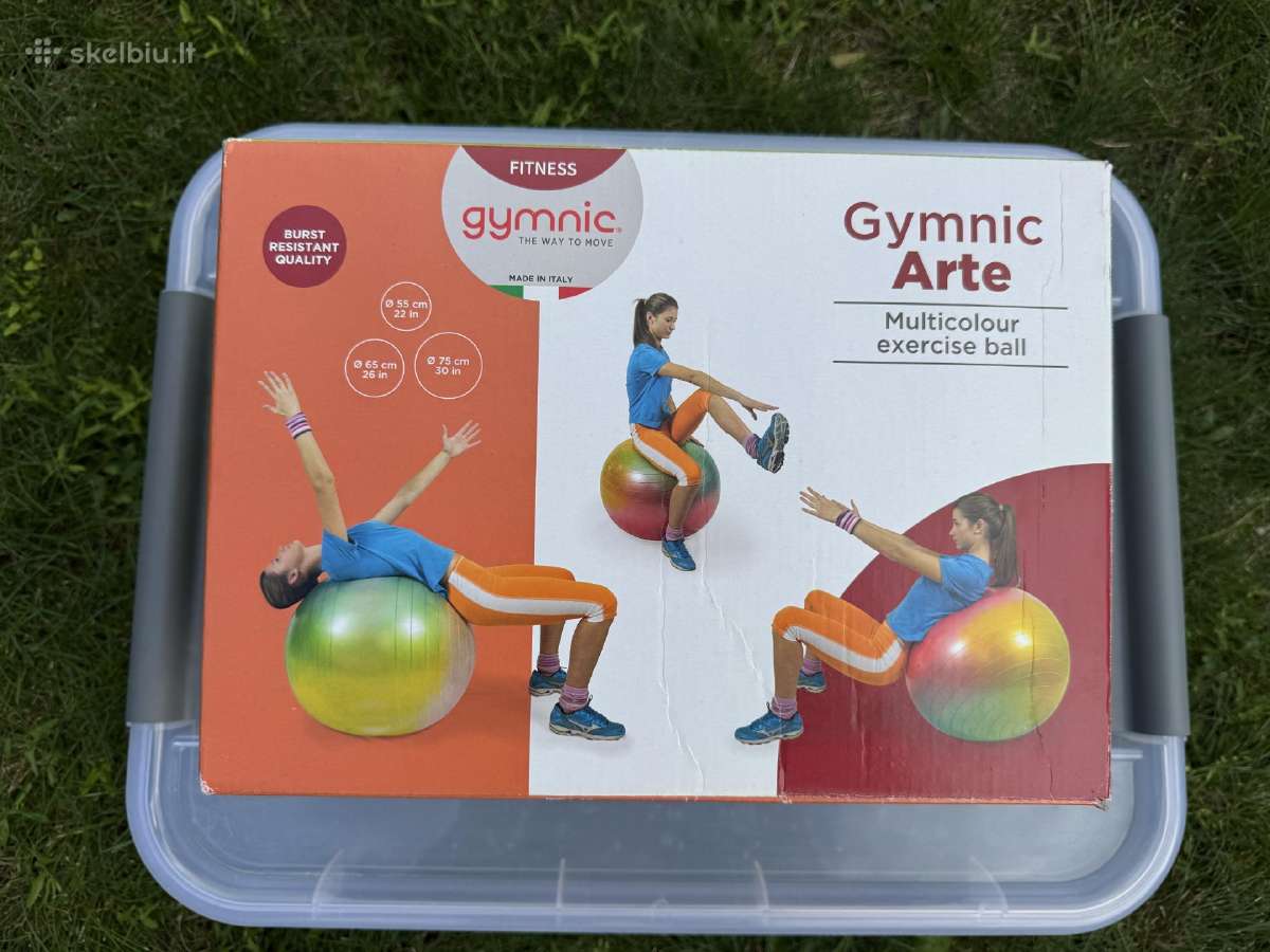 Naujas Gymnic Arte kamuolys mankštai 75cm - nuotraukos Nr. 2