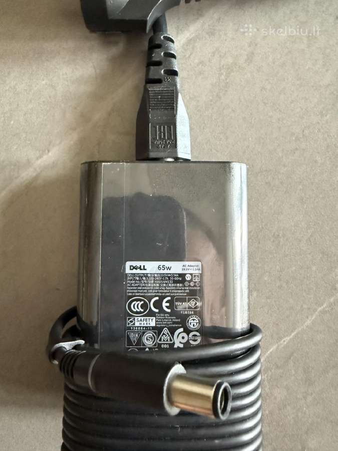 Dell 65w 19.5v maitinimo adapteris naujas - nuotraukos Nr. 2