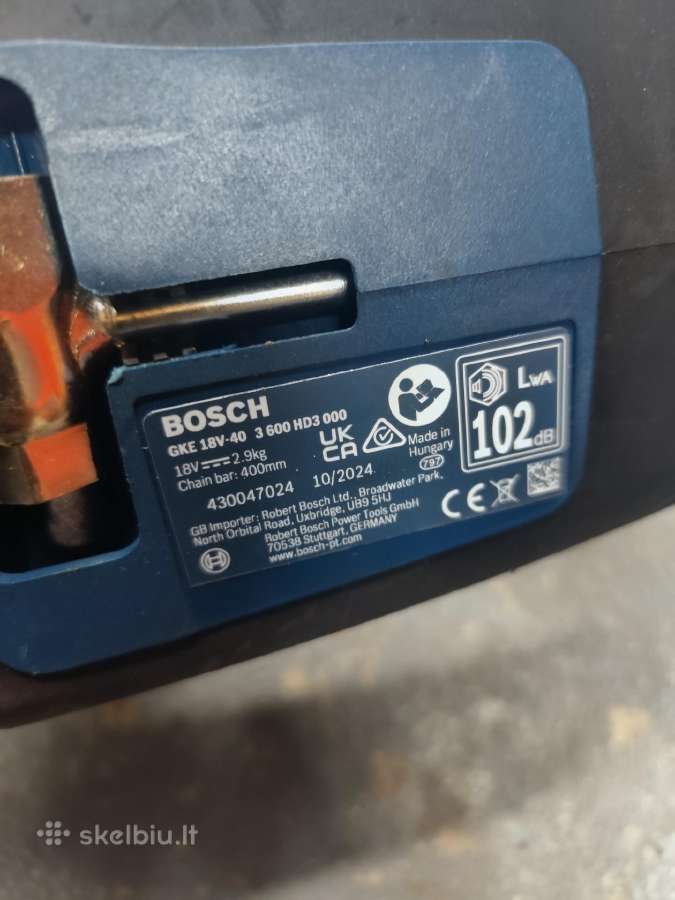 Pjūklas Bosch Gke 18v-40 - nuotraukos Nr. 4