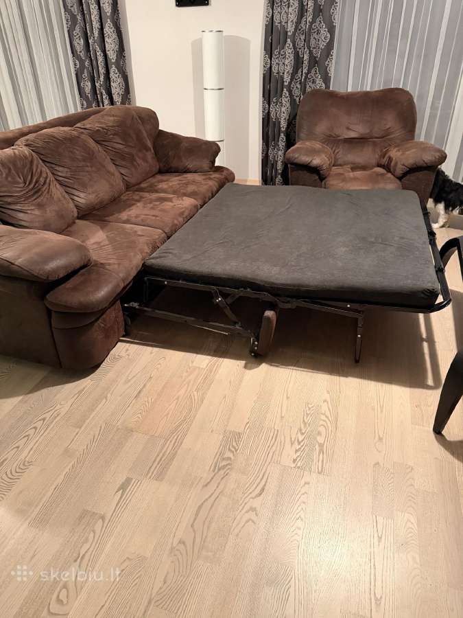 Patogi sofa su miegojimo funkcija - nuotraukos Nr. 3
