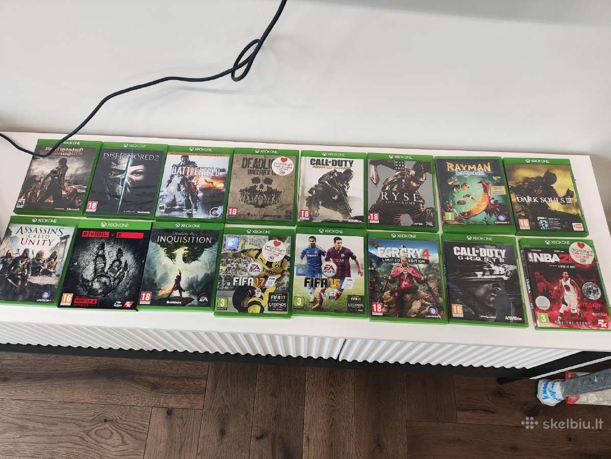 Xbox One 2 pulteliai + 16 žaidimų - nuotraukos Nr. 3