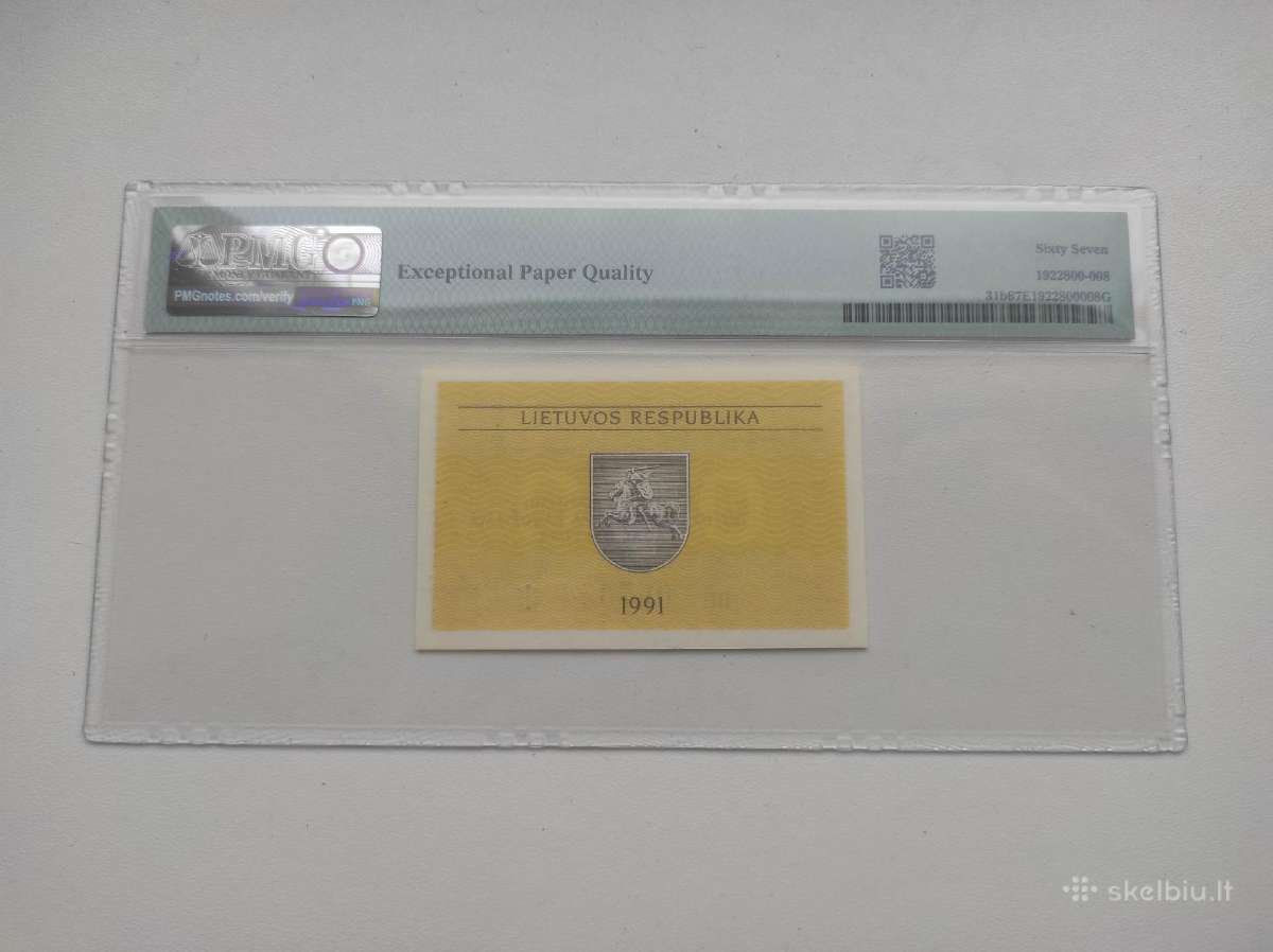 0,50 talono 1991 Pmg 67 - nuotraukos Nr. 2