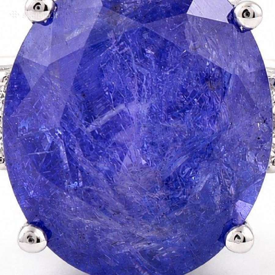 Žiedas su 6,23 ct tanzanitu ir briliantais - nuotraukos Nr. 3