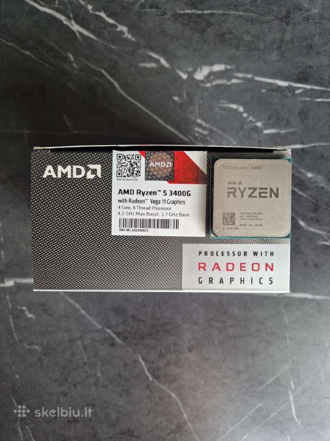 Procesorius Amd Ryzen 5 3400g - nuotraukos Nr. 2