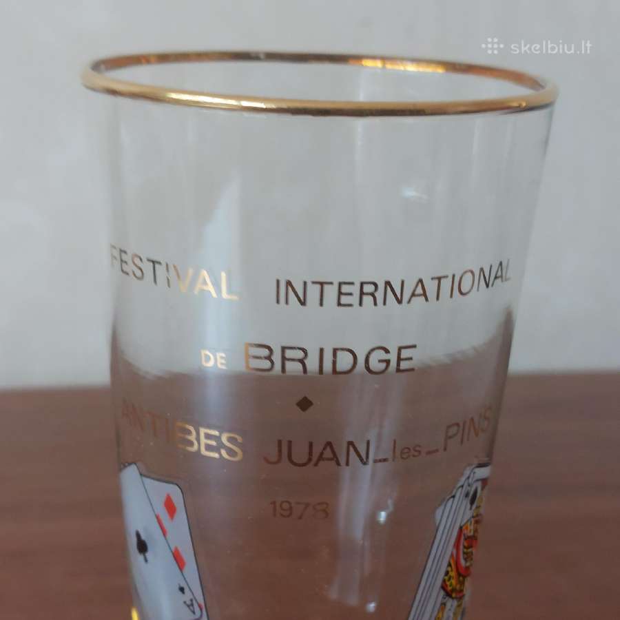 Alaus ( vyno ) taurė " Festival de Bridge 1978 " - nuotraukos Nr. 7
