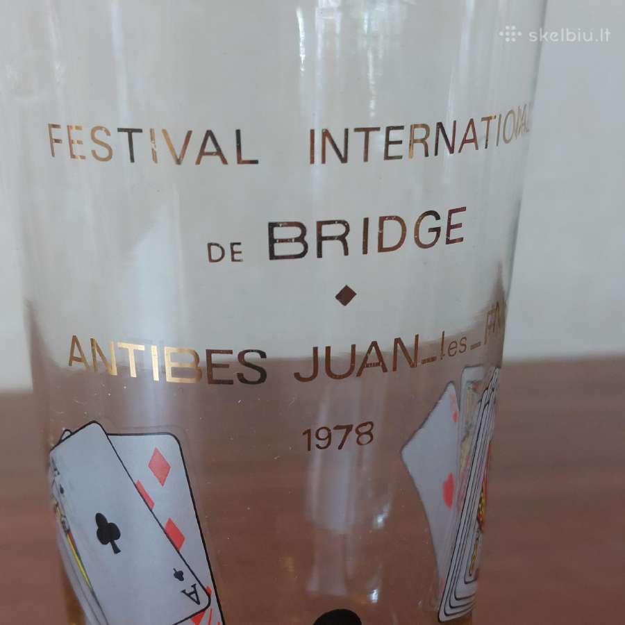 Alaus ( vyno ) taurė " Festival de Bridge 1978 " - nuotraukos Nr. 8
