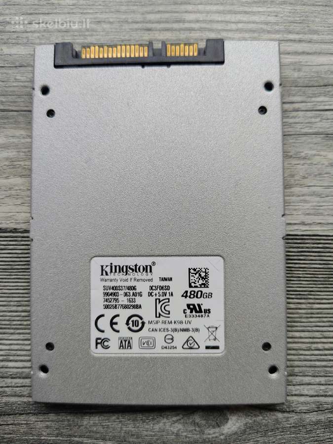 Kingston 480 GB sata - nuotraukos Nr. 2
