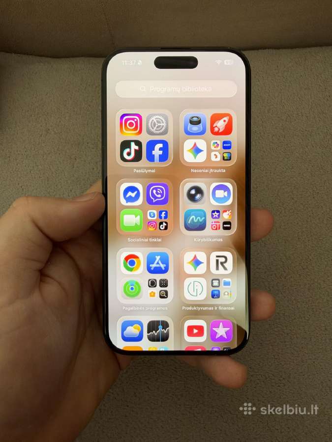 Parduodamas iPhone 15 Pro 256gb black titanium - nuotraukos Nr. 4