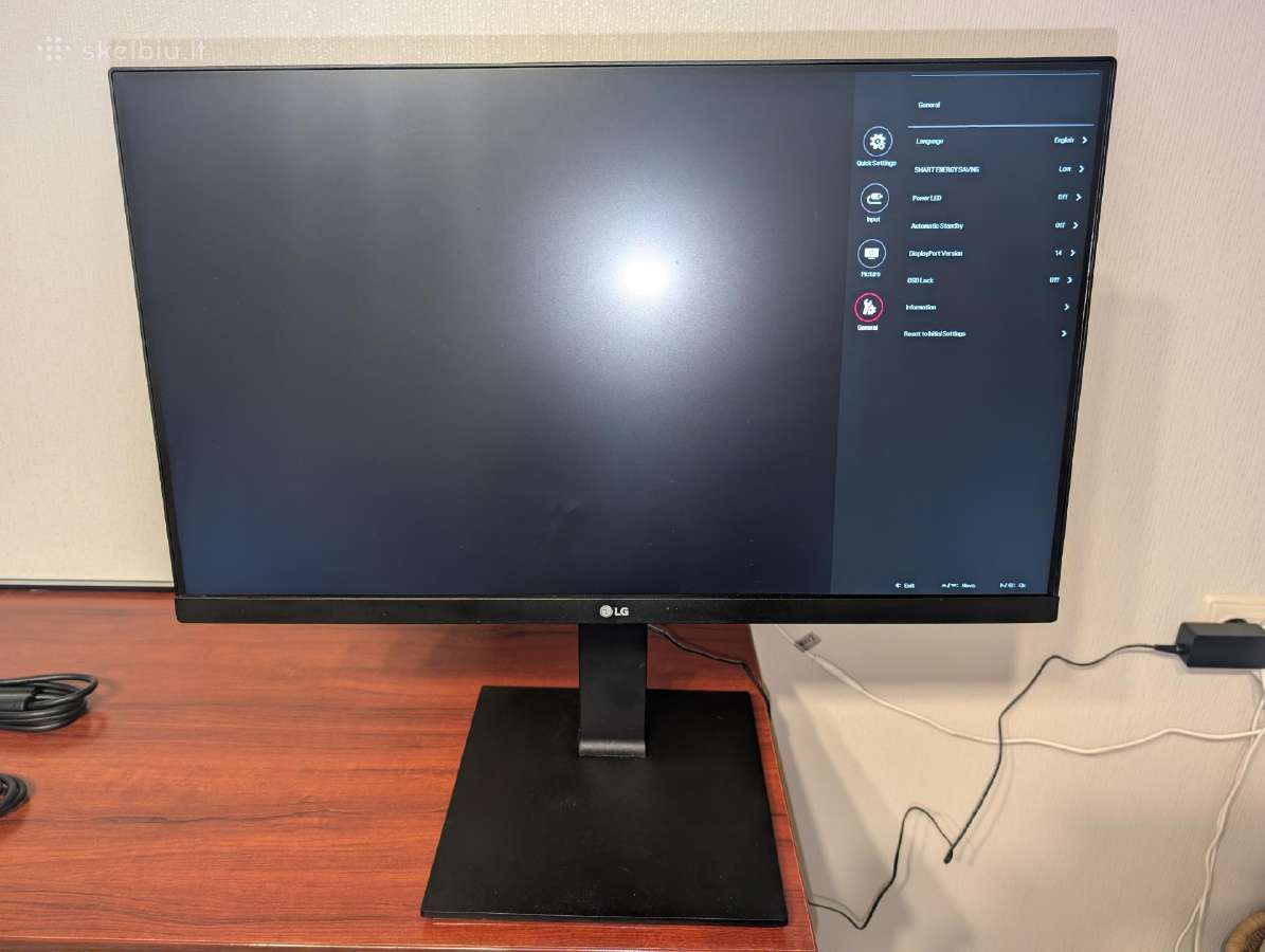 Kompiuterio monitorius Ips, 75hz, 2560x1440, 23.8" - nuotraukos Nr. 4