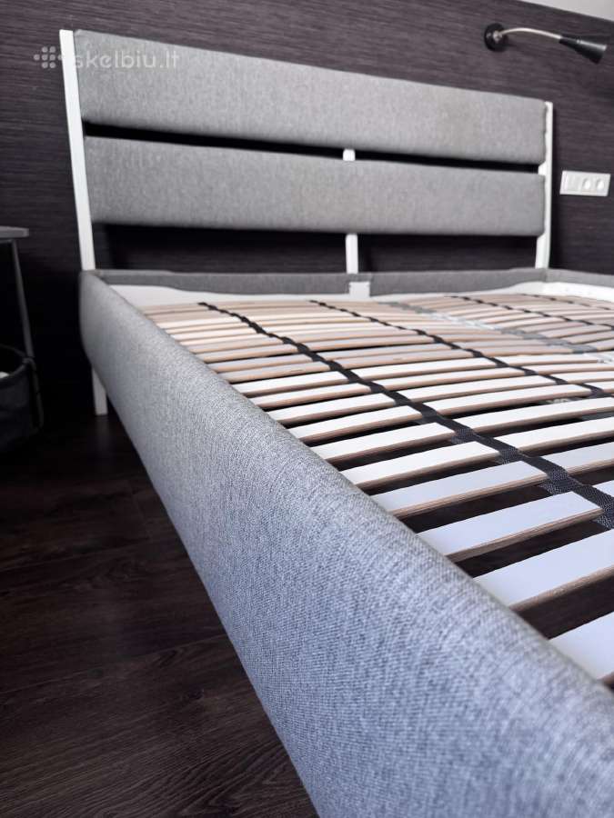 Ikea Trysil dvigulė lova 160x200 su grotelėmis - nuotraukos Nr. 2