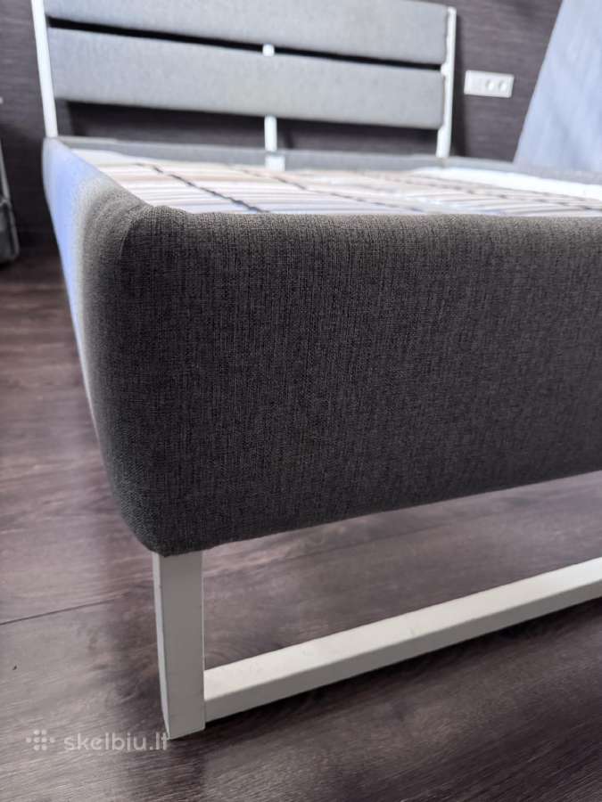 Ikea Trysil dvigulė lova 160x200 su grotelėmis - nuotraukos Nr. 3