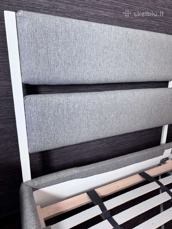 Ikea Trysil dvigulė lova 160x200 su grotelėmis - nuotraukos Nr. 4