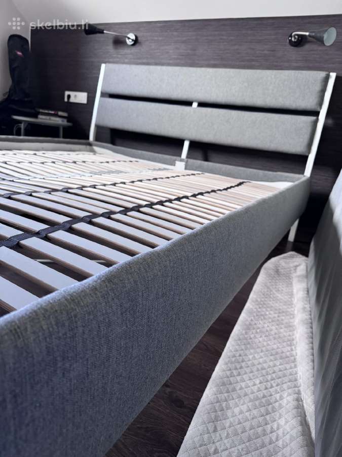 Ikea Trysil dvigulė lova 160x200 su grotelėmis - nuotraukos Nr. 6
