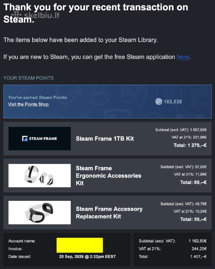 Steam Frame 1tb Kit - nuotraukos Nr. 2