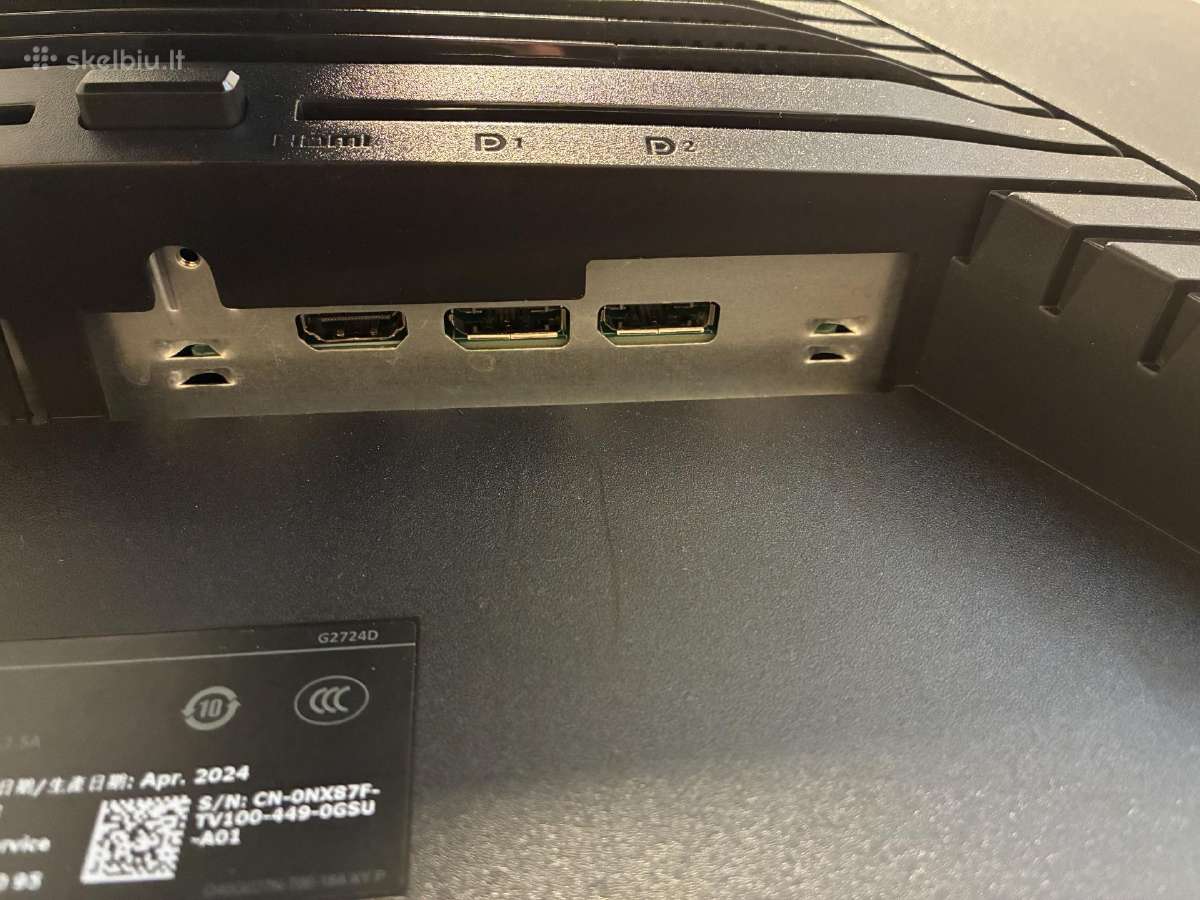 Dell G2724d 27" 2560x1440 165hz 2vnt - nuotraukos Nr. 5