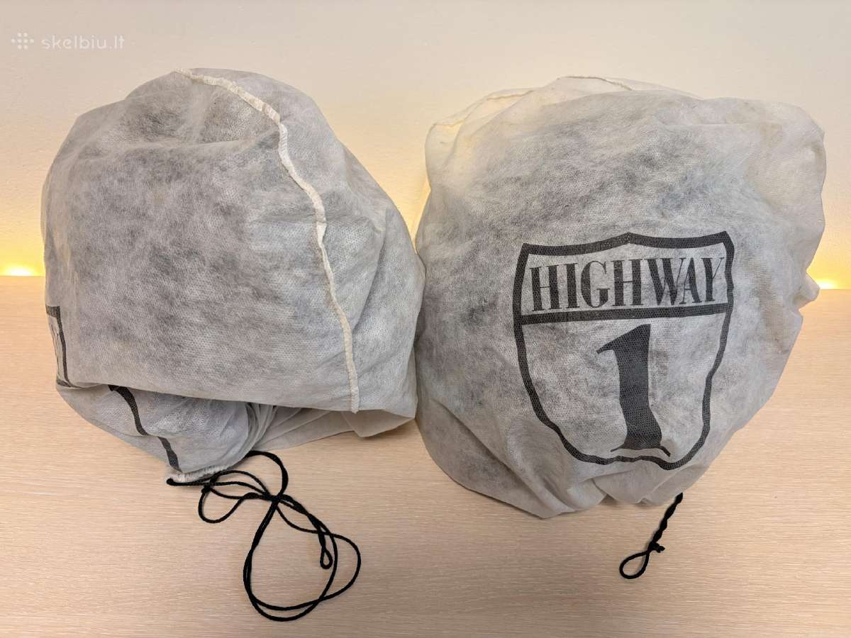 Du Highway 1 retro stiliaus motociklininko šalmai - nuotraukos Nr. 6