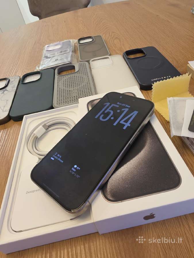 Apple iPhone 15 Pro 128gb natural titanium - nuotraukos Nr. 3
