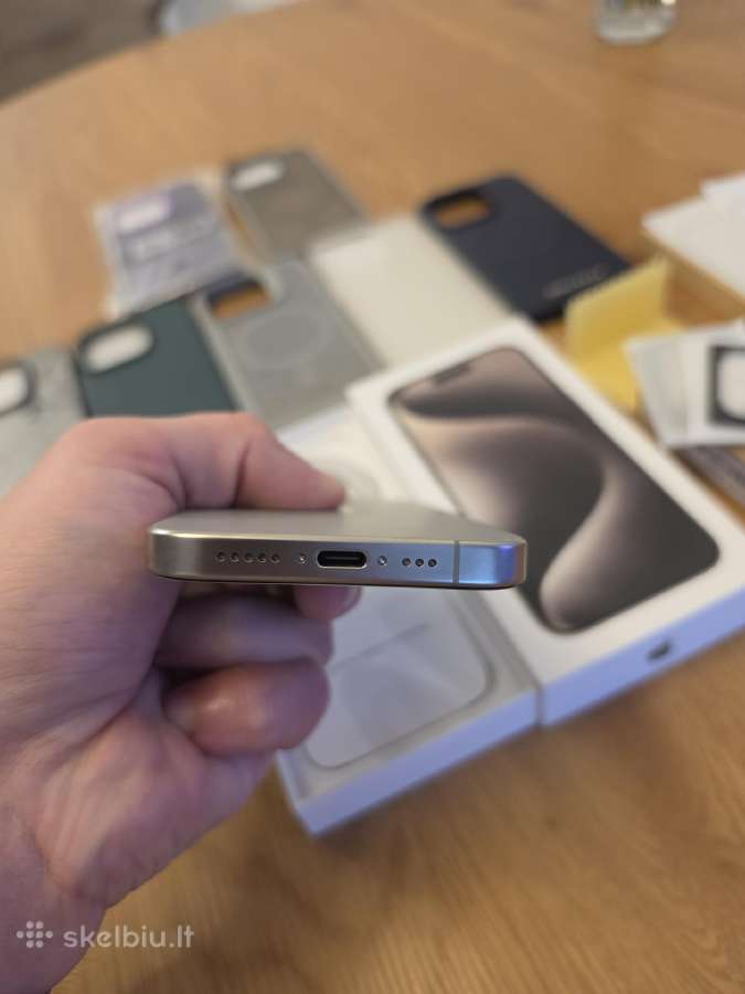 Apple iPhone 15 Pro 128gb natural titanium - nuotraukos Nr. 6