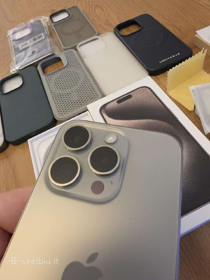 Apple iPhone 15 Pro 128gb natural titanium - nuotraukos Nr. 8