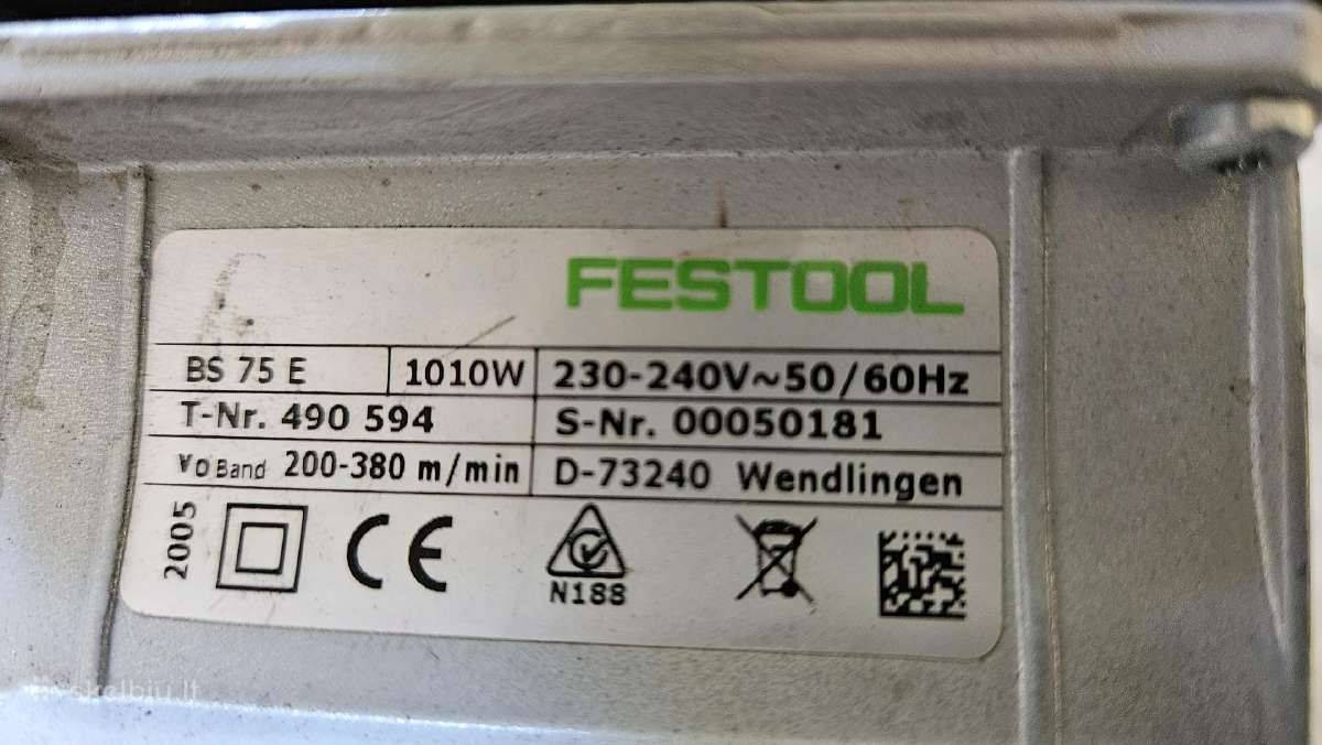Juostinis šlifuoklis Fastool bs75e - nuotraukos Nr. 4
