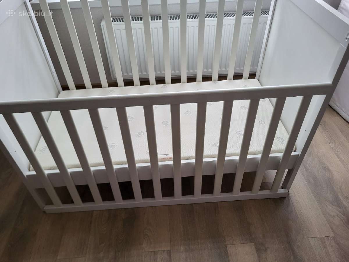 Ikea lovytė 60120 su čiužinuku - nuotraukos Nr. 5