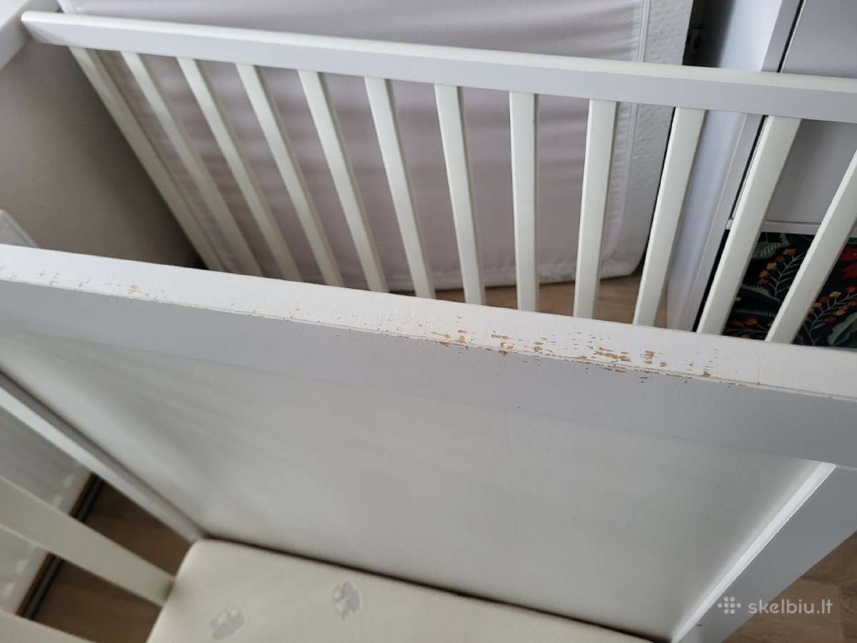 Ikea lovytė 60120 su čiužinuku - nuotraukos Nr. 9