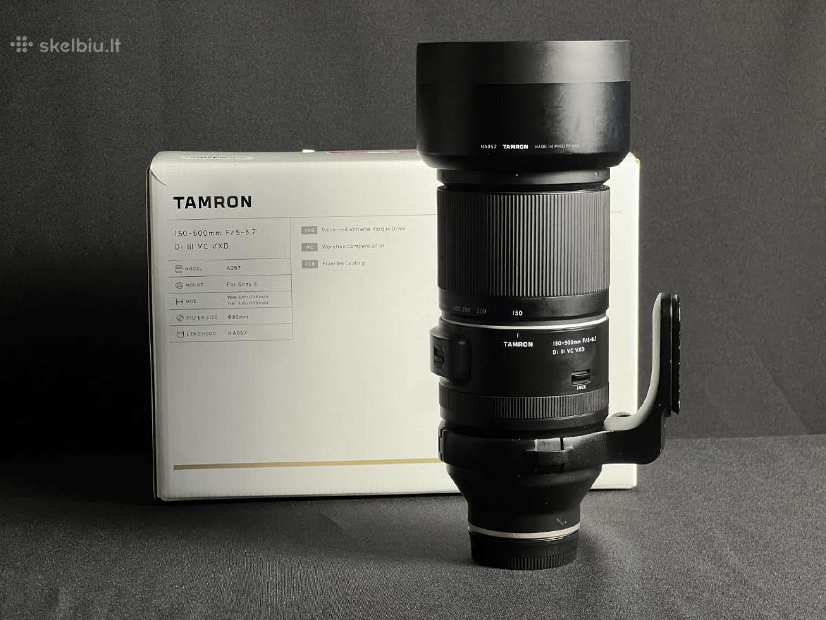 Tamron 150-500mm (Sony E) f/5-6.7 Di III Vc Vxd - nuotraukos Nr. 3