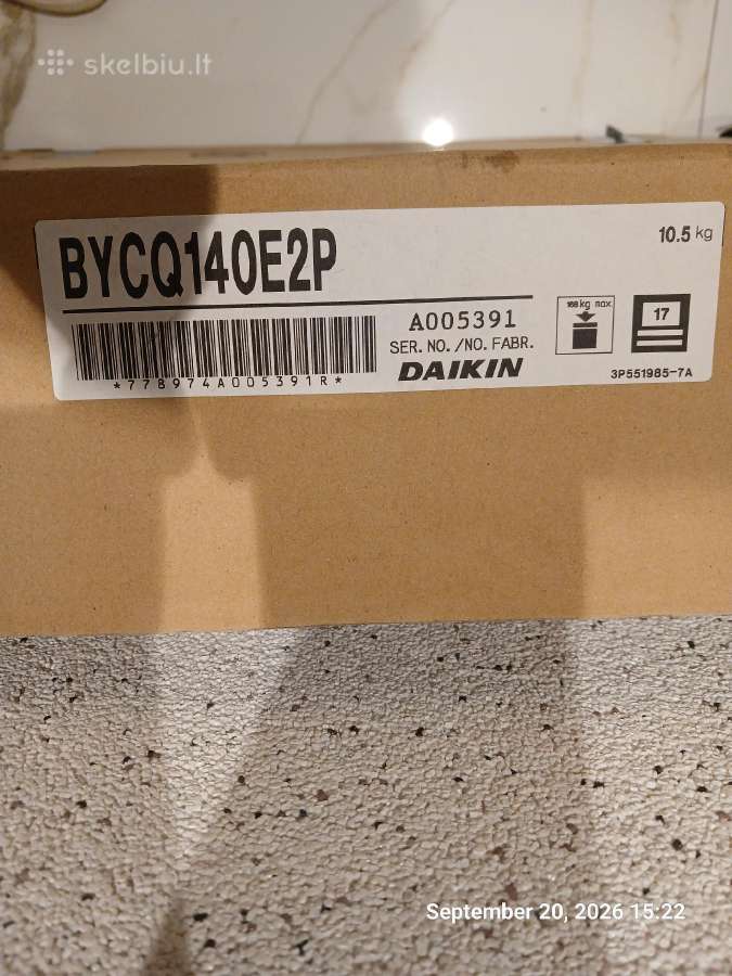 Daikin Bycq140e2p dizaininė balta apdailos panelė - nuotraukos Nr. 2