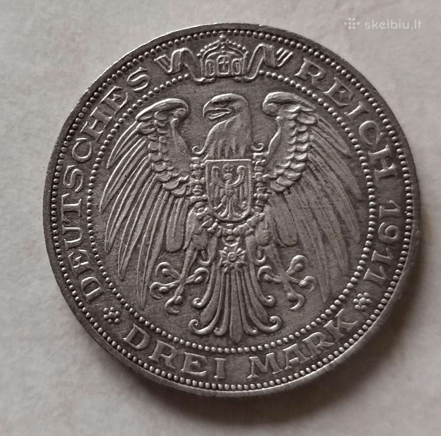 Įvairios Vokietijos imperija 3 markės - nuotraukos Nr. 4