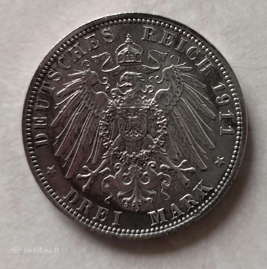 Įvairios Vokietijos imperija 3 markės - nuotraukos Nr. 7