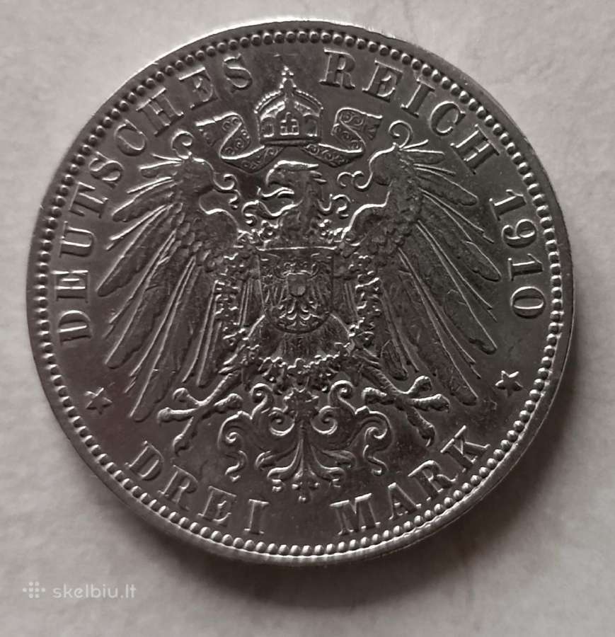 Įvairios Vokietijos imperija 3 markės - nuotraukos Nr. 10