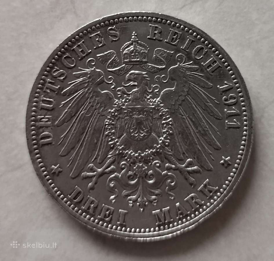 Įvairios Vokietijos imperija 3 markės - nuotraukos Nr. 13