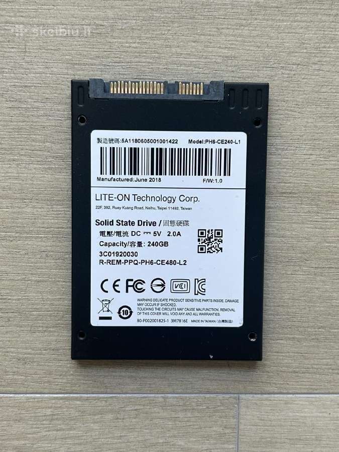 250gb sata SSD - nuotraukos Nr. 2