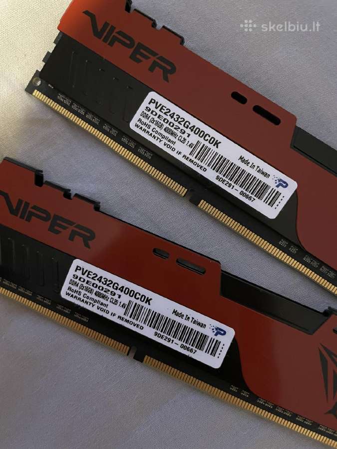 Patriot Viper Elite II“ Ddr4 32gb 4000mhz - nuotraukos Nr. 3