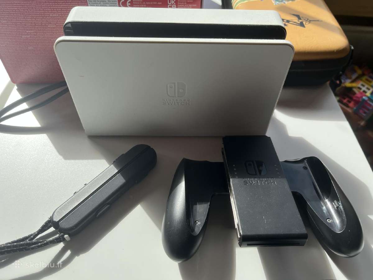Nintendo Switch Oled 64 GB + zaidimai - nuotraukos Nr. 4