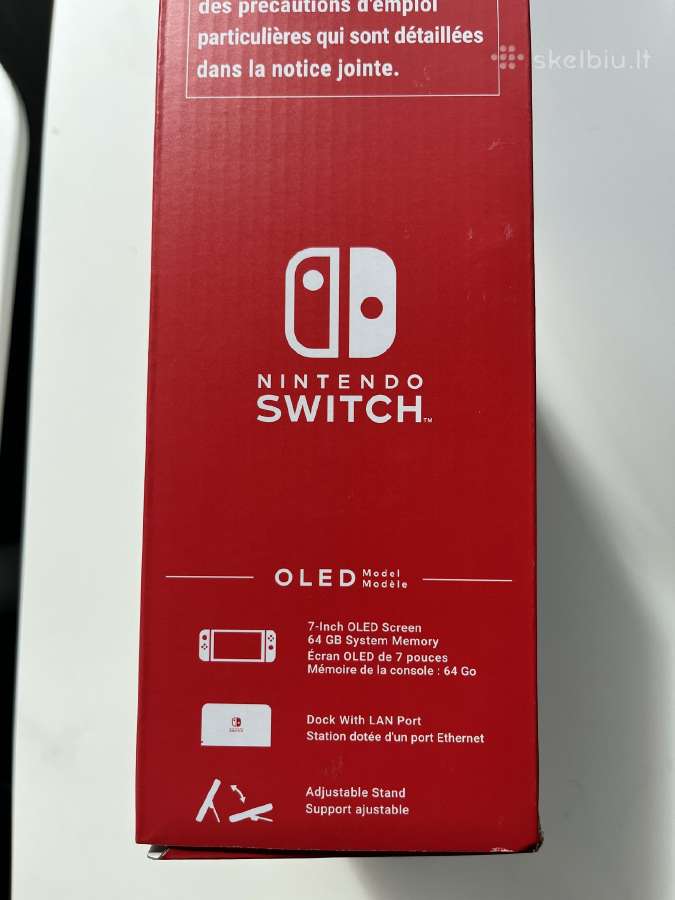Nintendo Switch Oled 64 GB + zaidimai - nuotraukos Nr. 2