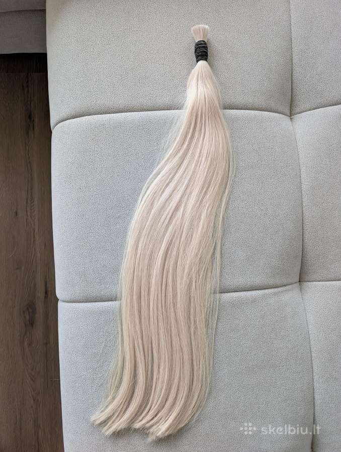 Nauji slaviški plaukai, 60 cm, 92 g, blond - nuotraukos Nr. 2