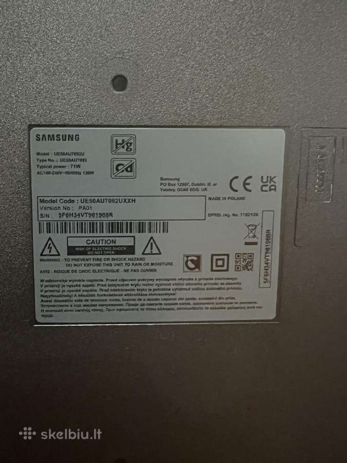 Samsung 50 4k televizorius - nuotraukos Nr. 2