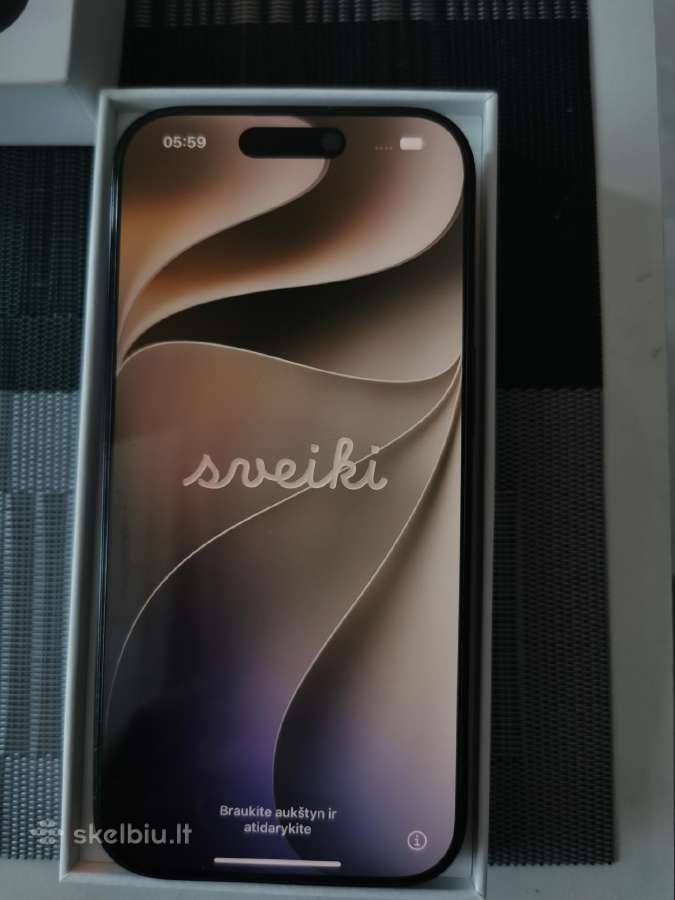 iPhone 16pro 256 GB, Black Titanium - nuotraukos Nr. 2